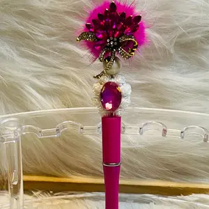 Fancy Beadable Pen Rose