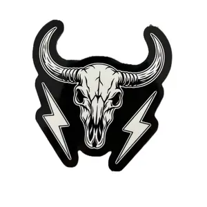 Lineman Hardhat Sticker Bull Head Longhorns - Perfect Gift for Linemen 4 Inch Size Unique Design Reflects Dedication & Respect for Job