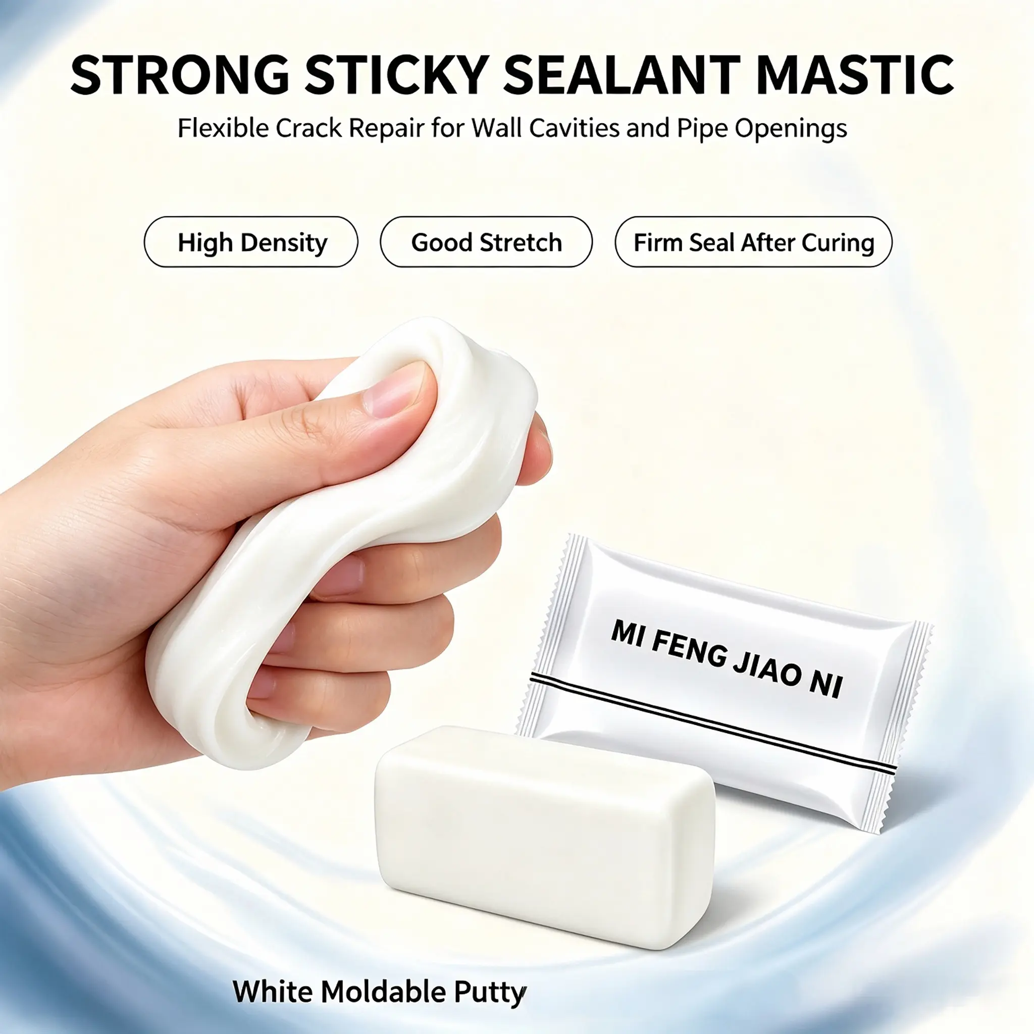 20-Pack Waterproof Sealant Mastic - Moldable Putty for Indoor Wall & Pipe Crack Repair, Waterproofing Gap Filler That Fits Gaps Well (Ideal for Plumbing Connections)