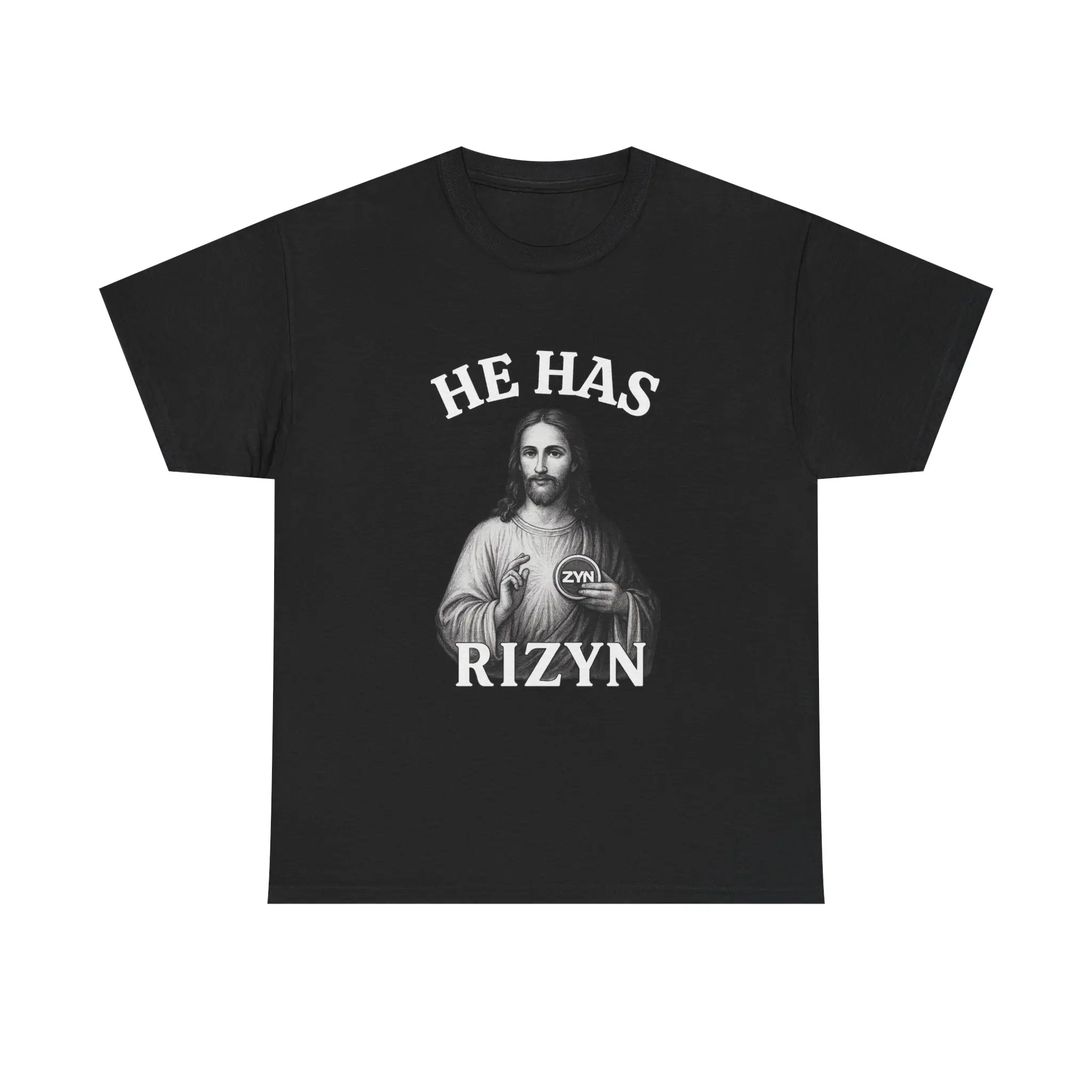 He Has RIZYN Unisex Heavy Cotton Tee – Casual T-Shirt for Everyday Wear, Gift for Friends, Humor Apparel, Zyn tshirt