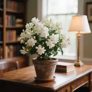 Non-GMO Climbing Silver Jasmine Seeds 50 Pcs Aromatic Evergreen Ideal for Garden Balcony Potted Landscape Decor Choice.