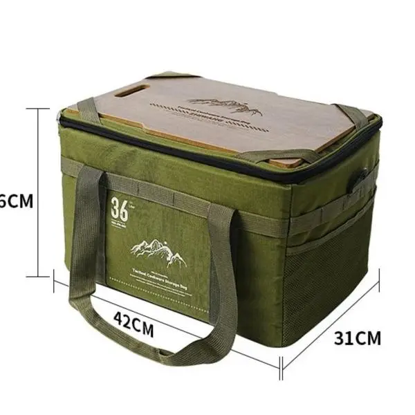 Large Capacity Car Storage Bag with Mesh Pockets - Collapsible Tactical Camping Gear Organizer with Table Top, Perfect for Trunk & Outdoor travel