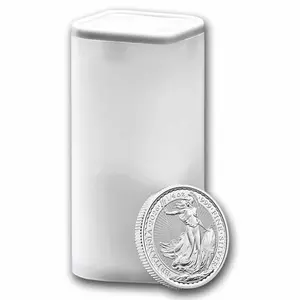 (Tube of 19) 2026 Royal Mint Great Britain Britannia 1/4 oz Silver Coin - BU
