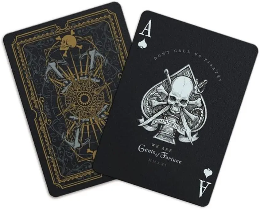Gents of Fortune Playing Cards Black Flag Edition Waterproof Gent Supply