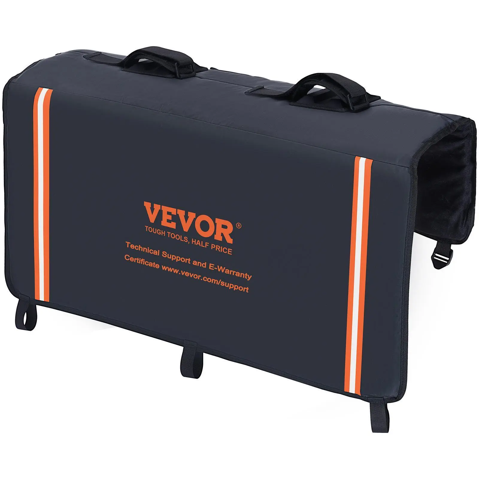 【Backtoschool】VEVOR Tailgate Bike Pad, 33" Truck Tailgate Pad Carry 2 Mountain Bikes, Tailgate Protection Pad with Reflective Strips and Tool Pocket, Universal Tailgate Pad for Small-Size Pickup Trucks