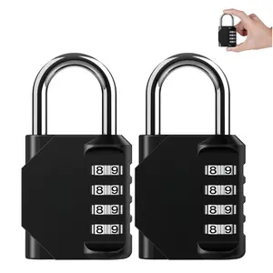 4 Digit Combination Lock for Locker, Waterproof Padlock for School Gym Sports Fence Toolbox Gate Outdoor Security, combination lock for locker, security lock for gate, heavy duty small padlock, school locker lock