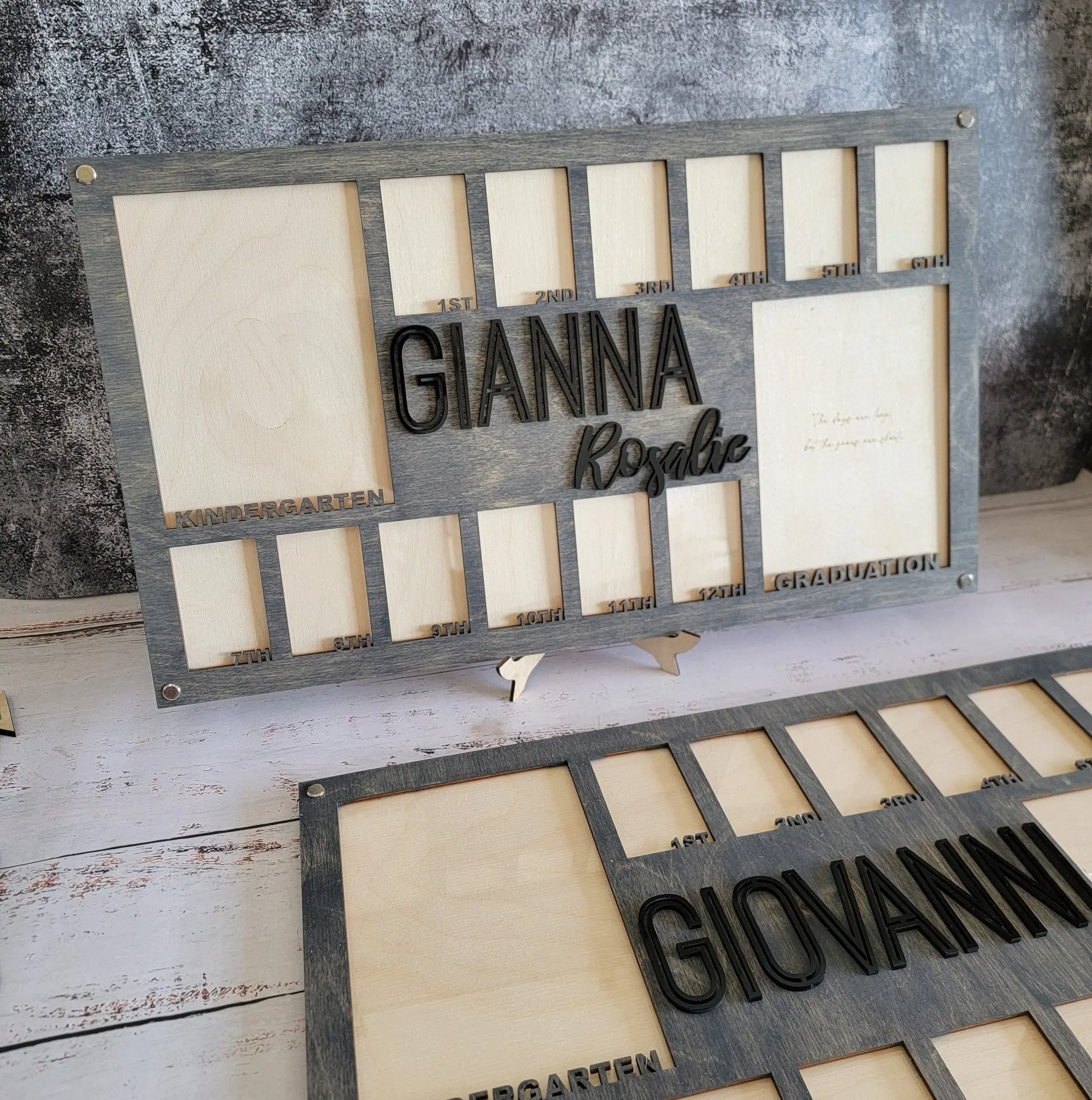 School Years Photo Frame | Kindergarten or Pre K to Graduation Picture Frame Decor Gift