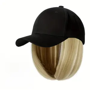 " 🔥   Baseball Cap Wig with 7.8" Shoulder-Length Straight Hair! ⚡   No-Glue Adjustable Fit for Gym-to-Club Transformations 💼 → 🎧   Heat-Resistant Fibers & Breathable Net # HairHack2025 # NoGlueWig # TikTok Shop # Athleisure Hair # QuickStyleSwitch hat