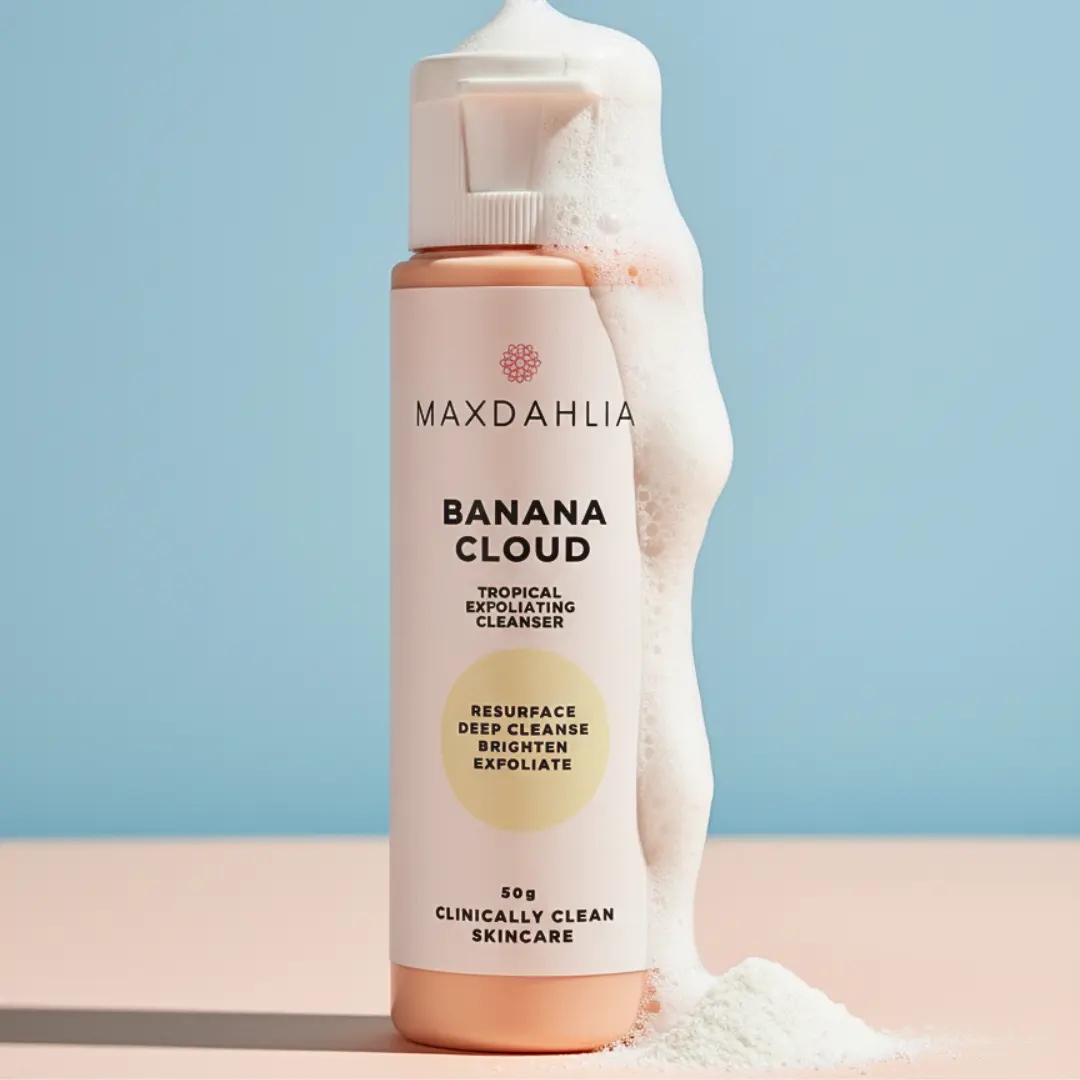 Banana Cloud Tropical Exfoliating Cleanser Deep Cleanse Gentle Exfoliation