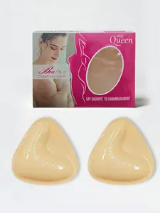 Women's Geometric Design Self-Adhesive Bikini Triangle Chest Pads, Waterproof Bra Pads, Bra Inserts, Invisible Thickening Enhancer for All Seasons Casual Wear