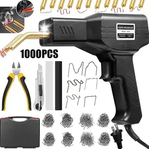 Hot Stapler Plastic Welder Kit 150W Upgraded, 2-in-1 Welding Gun with 1000 Staples & Accessories, for Car Bumper Plastic Parts Repair