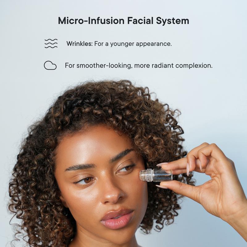 Qure Micro-Infusion System: Facial Serum for All Skin Types - 2 Months Mixed (For Wrinkles + Dark Spots)