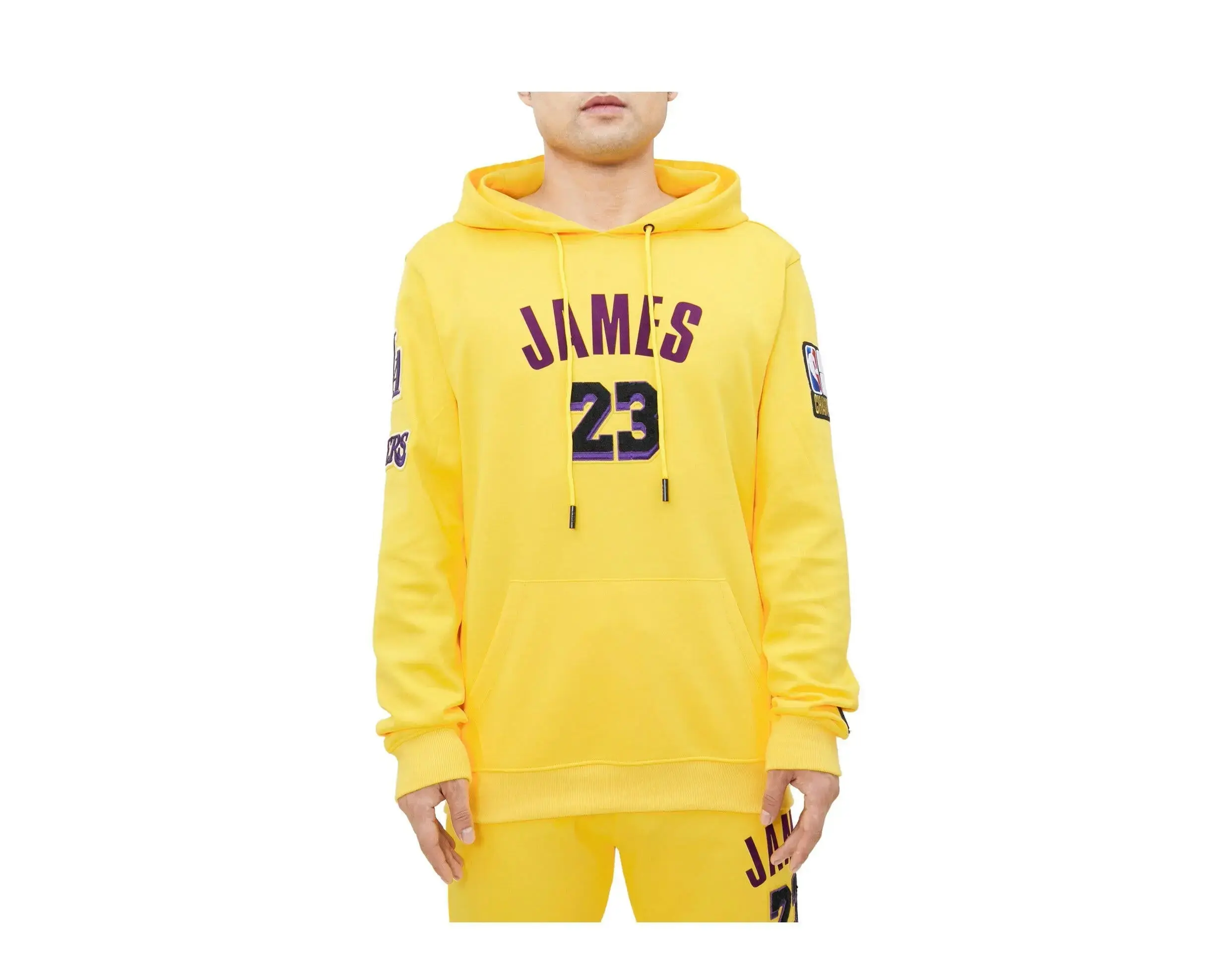 Pro Standard Los Angeles Lakers Lebron James Pro Team Hoodie in Yellow | Men's