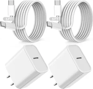 Fast iPad Charger,iPad Charger Fast Charging 2Pack Wall Chargers Plug Adapter Type C USB C to C Cable Cord 6ft for iPad Pro 12.9,iPad Pro 11/13inch(M4),iPad Air 5th/4th,iPad mini 6/7,iPad 10/11th(A16)