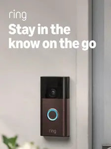 Ring Battery Doorbell, Home or business security with Head-to-Toe video, Live View with Two-Way Talk, and Motion Detection & Alerts, Venetian Bronze