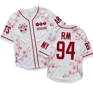 Kpop Group Bangtan Style Jersey, Custom Bangtan Boys Members Baseball Jersey For Army, Bangtan World Tour 2026 Merch Top, Bangtan Comeback 2026 Sports Vest