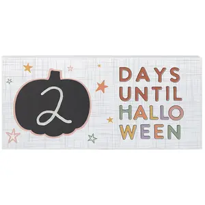 Sincere Surroundings 12" Until Halloween Colorful Chalk Talk