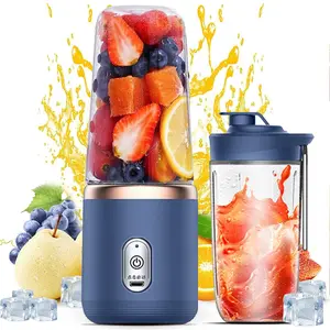 Portable Blender, Personal Blender USB Rchargeable, Mini Blender for Shakes and Smoothies,  Portable Fruit Veggie  Cup With 6 Blades and Travel Lid, Handheld Blender for Travel Gym Kitchen Magnetic USB Portable Blender prasky juice Juicer