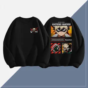 Bakug0 B00m MHA Manga Vintage T-Shirt My Her0 Anime Sweatshirt Hoodie Anime Fan Gift