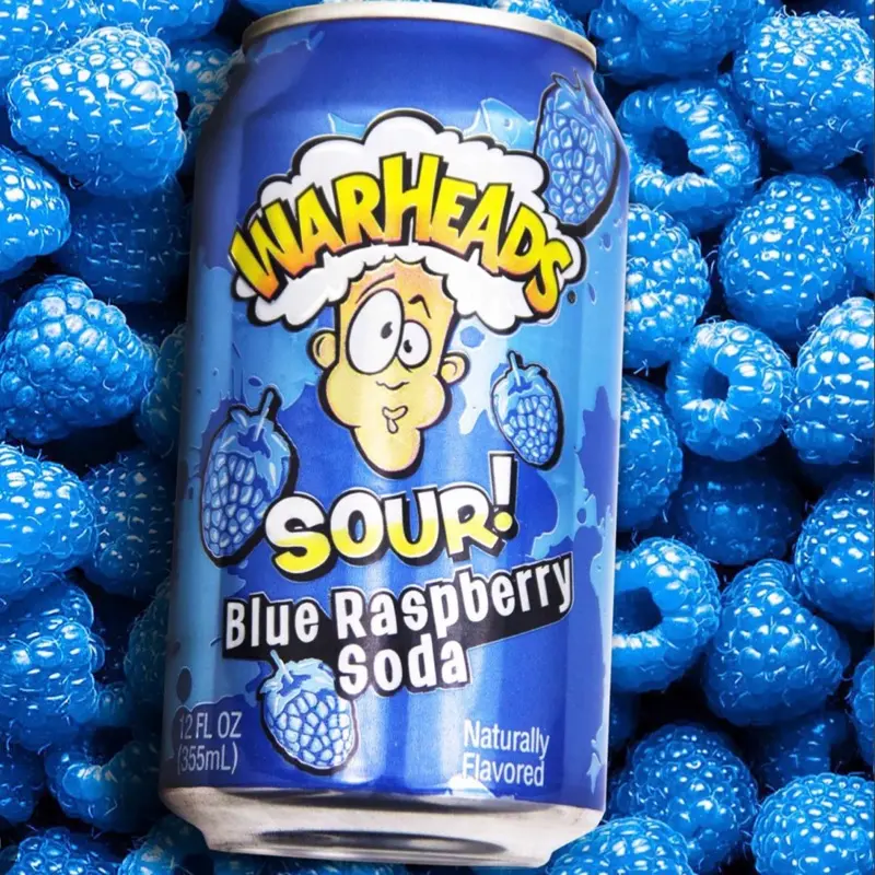 Warhead’s Sour Soda- Blue Raspberry