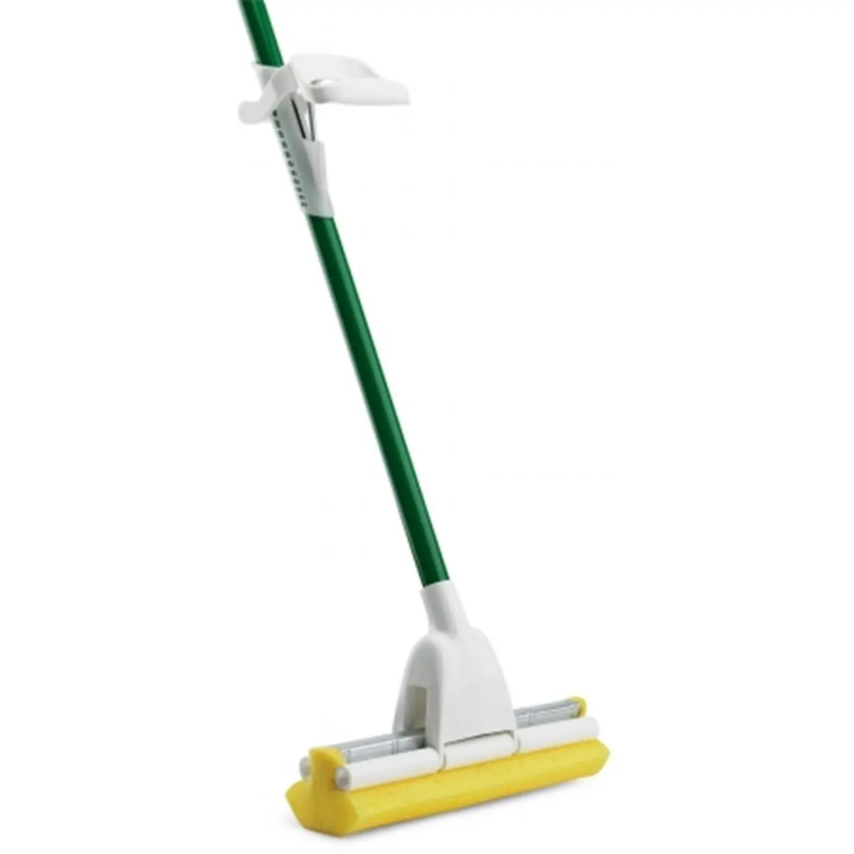 212 MAIN Durable Cleaning Floor Mop - Steel Frame, Hanger Included, Tear-Resistant Sponge Wipes, 7.5"x52"x9.3" Roller Design, With Handle, For Home Floors, Dry Mopping Compatible