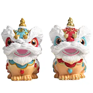 Chinese Foshan Lion Dance Lion Wake-up Lion Creative Ornaments High-end Sense of Minority Deskp Tea Table Decoration Handicraft Birthday