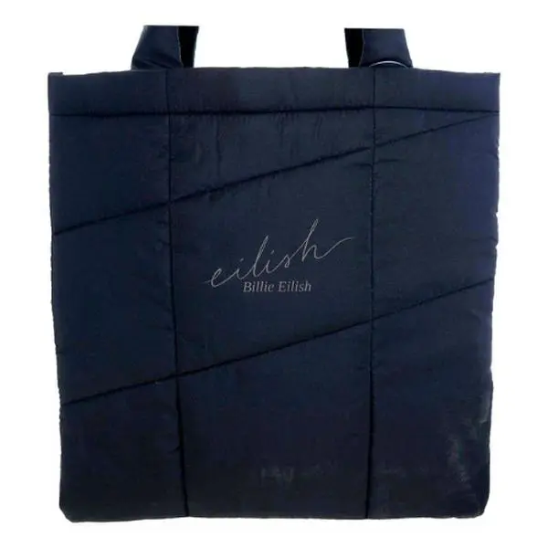 Quilted Tote Bag by Billie Eilish, for Women Shoulder Totebag, Bags, Casual, Everyday, Carry Items, Quilted Design