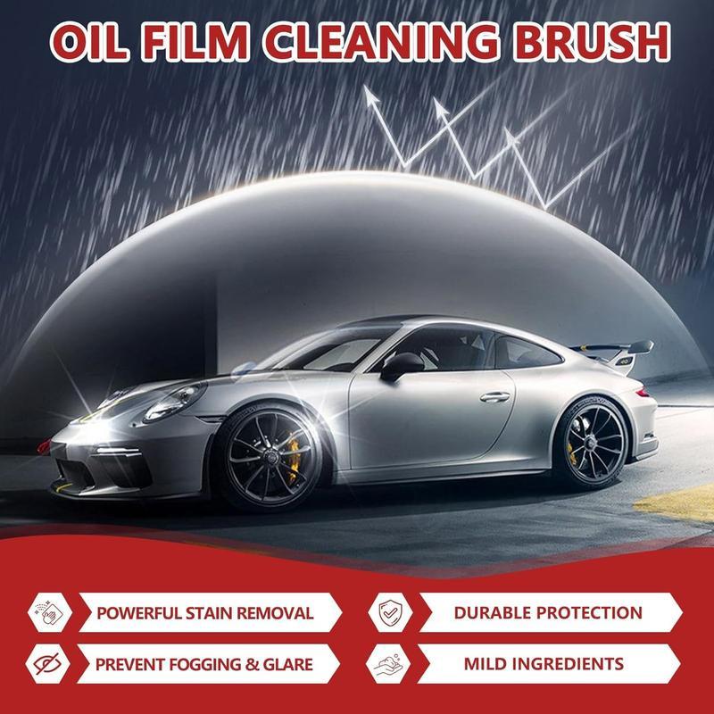 Portable Automotive Oil Film Remover Cream, Glass Decontamination Without Residue, Window Oil Film Cleaner, Quick Cleaning, Compact And Easy to Carry - 100G Degreaser