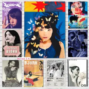 Singer B-Björk Poster Wall art print art Butterfly Print suitable for living room bedroom bar parlor home decoration gift  Custom Photo Poster  Personalized Wall Art