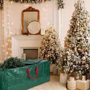 Durable Waterproof Christmas Tree Storage Bag, Protects Artificial Trees From Dust Insects and Water, Zipper Bag, 47 Inches, Space Saving Bags