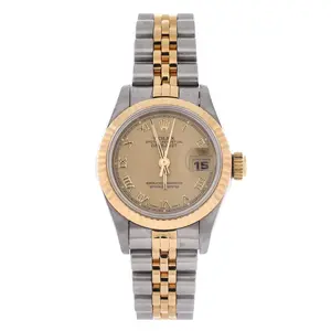 Pre-owned Rolex Oyster Perpetual Datejust Automatic Watch Stainless Steel and Yellow Gold 26 by Rebag