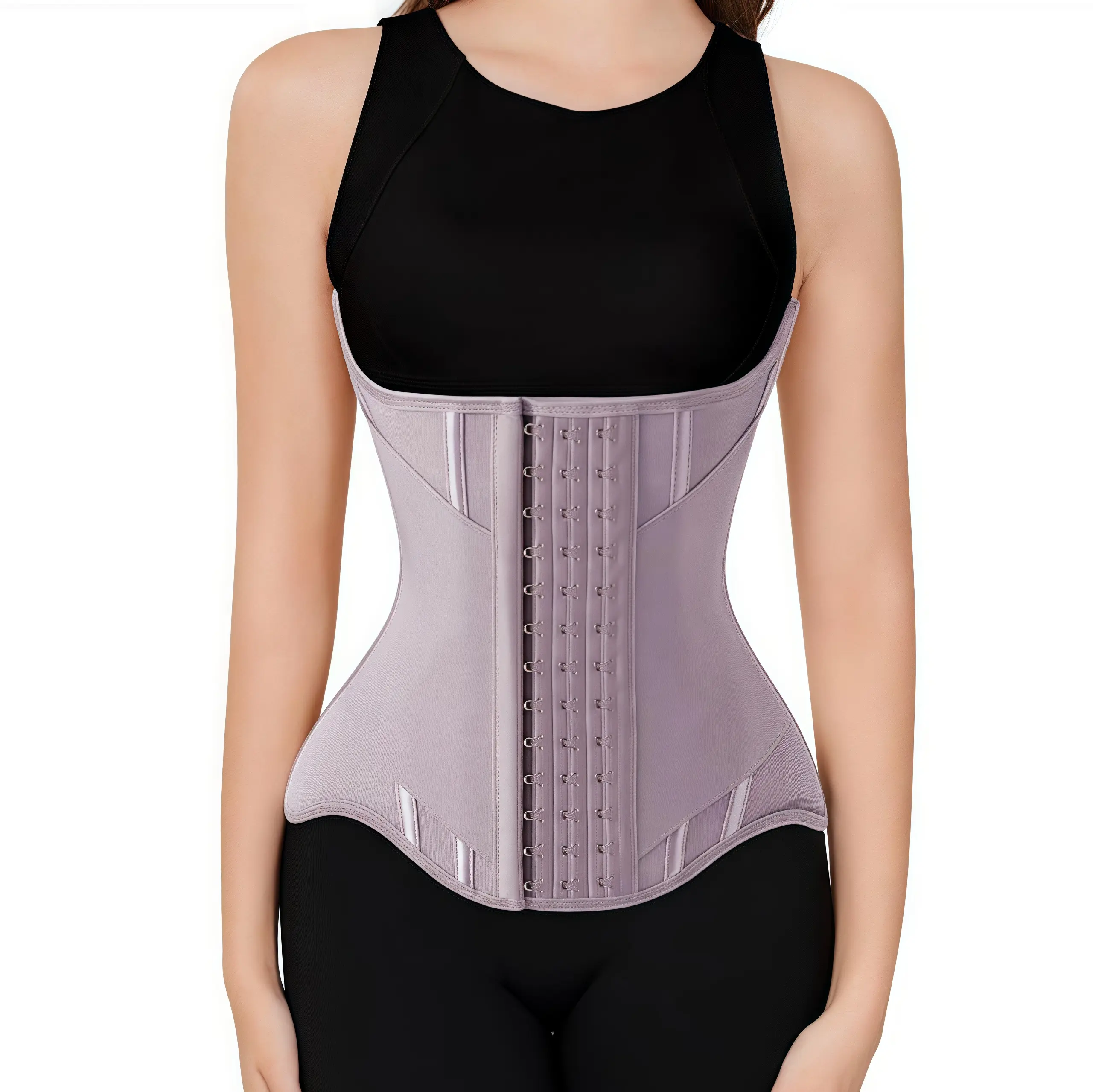 MISTHIN Women's Waist Trainer Shapewear - Double Wrap Pressure-Enhanced Tummy Control Cincher, Mesh Nylon Fabric, Adjustable Abdominal/Belly/Body Shaping Compression Garment Belts, Multicolor Minimalist Sporty Chic Activewear, Abdominal Shaping Shapewear