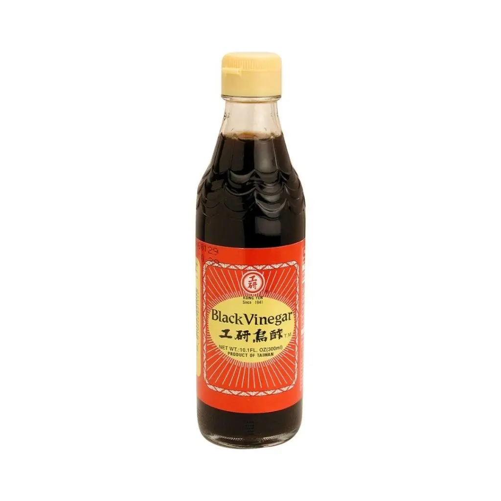 KongYen Black Vinegar - 300ml Ambient No-Pantry-Waste Low-Calories Staples & Cooking Essentials Cooking Wine, Bold Aroma, Kong Yen, Vinegar (30%), Glutinous Rice, Sugar, Salt, Vegetable Extract (Carrot, Onion, Celery, Tomato), Orange Juice, Spices (Star A