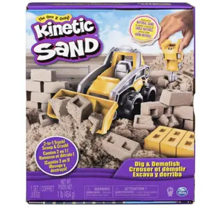 Kinetic Sand Dig N’ Demolish Playset – 1lb Sand & Toy Truck, Sensory Toy for Kids 5+
