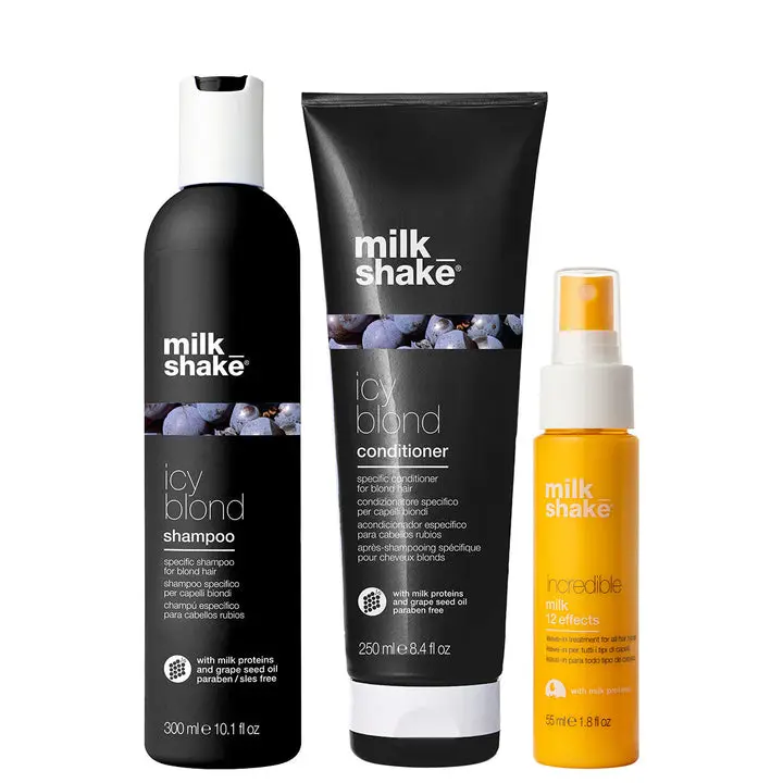 Milk_shake icy blond incredible trio - Shampoo, conditioner & Leave in