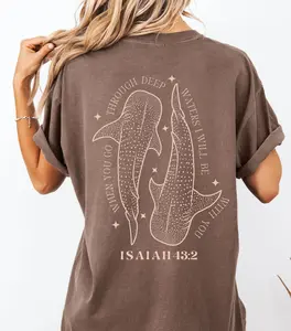 2 side - Whale Shark Shirt, Jesus shirt, Christian Shirt, Whale Shark, Whale Shark Tshirt, Marine Wildlife Shirt, Jesus Shirts, Bible Verse Shirt