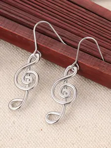 Fashionable Music Note Design Dangle Earrings, Fashion Jewelry for Party, Daily Clothing Decor, Trendy All-match & Exquisite Jewelry for Birthday Gift
