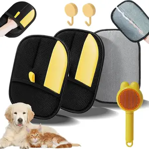 Static Removal Gloves for Pet Hair, 2026 New Pet Hair Remover Glove, Electrostatic Pets Hairs Remover, Pets Grooming Gloves for Carpet, Couch, Clothing and Other Surfaces