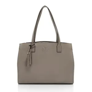 Pre-owned Tory Burch Leather Tote Bags Pebbled Thea Tassel Large Tote