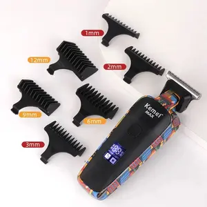 Kemei Hair Trimmer Set Men Professional Hair Clipper Electric Beard Razor 0mm T-blade Hair Cutting Machine Haircut Shaver KM-MAX5090