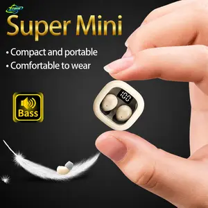 ZORP SK19 New Arrival This Year Invisible Sleep Earbuds - True Wireless Earbuds, LCD Touchscreen, Ultra-long Battery Life, High-quality Sound, Comfortable In-ear Earbuds, USB-C Charging, Suitable for Gaming and Calls, Christmas Gift