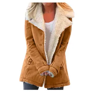 Long Sleeve Fleece Warm Cotton Jacket Women