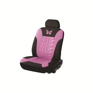 Red Pink Purple Butterfly Car Seat Covers Full Set, Universal Fit 5 Seater, Airbag Compatible, Non-Slip & Washable Car Seat Protectors for Women, Girly Car Interior Accessories for Sedans SUV Trucks