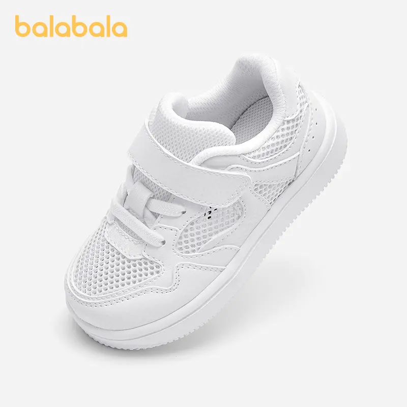 Balabala Boys' Breathable Low Top Trainer Sneakers, Casual Shoes with Secure Hook-and-Loop Closure for School & Play
