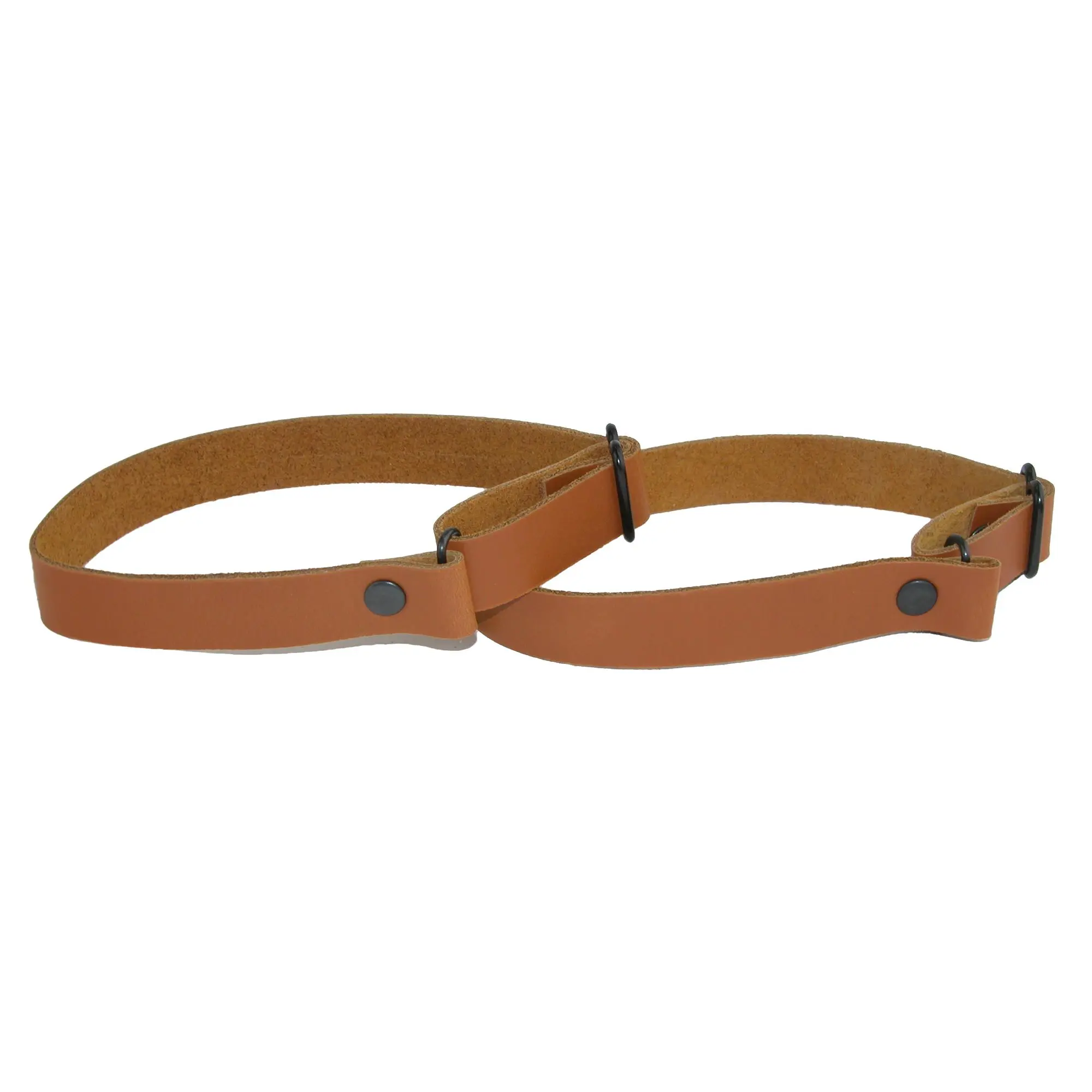 CTM Men's Coated Leather Solid Color Adjustable Armband Sleeve Garter, Garters, Embroidery, Heavy Duty, Arms