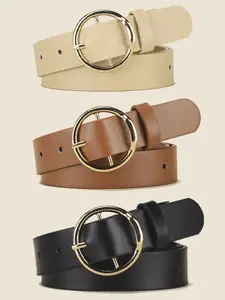 Women's Circle Belt, Fashionable Vintage Simple Versatile Waistband for Pants & Streetwear, Trendy Accessory, Adjustable Belt