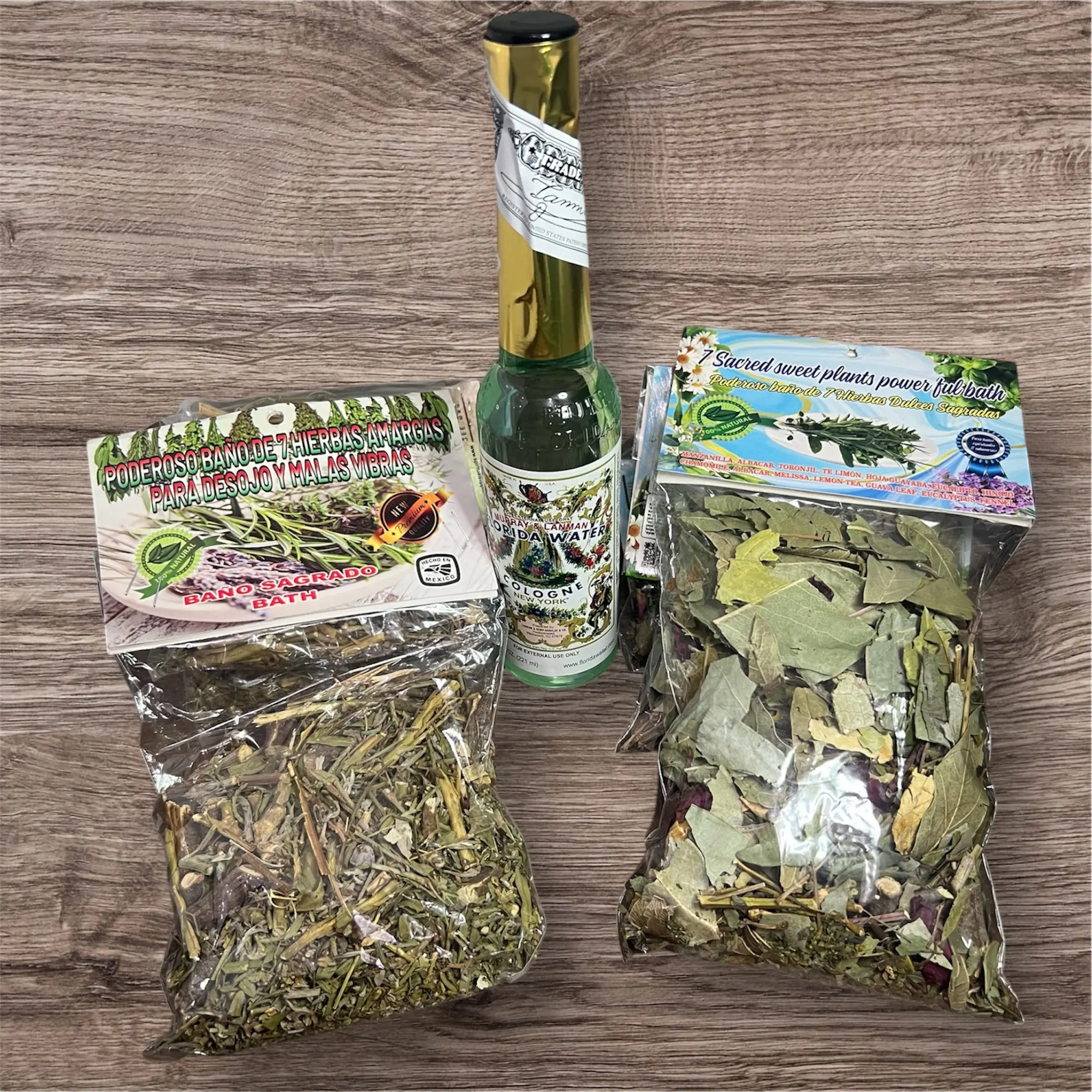Kit de Hierbas Espirituales con baño energético. Ideal para Limpieza,Despojo,Proteccion y Purificación. Aromatherapy Oils Aromatic Scent