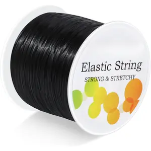 Black Elastic Stretchy String ,  Stretch Bead Cord for Bracelets, Necklaces,  Making and Beading Supplies