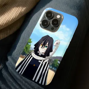 Iguro Obanai Phone Case, Snake Hashira Demon Slayer Design, Cool Anime Serpent Aesthetic Cover, Otaku Gift Idea Case