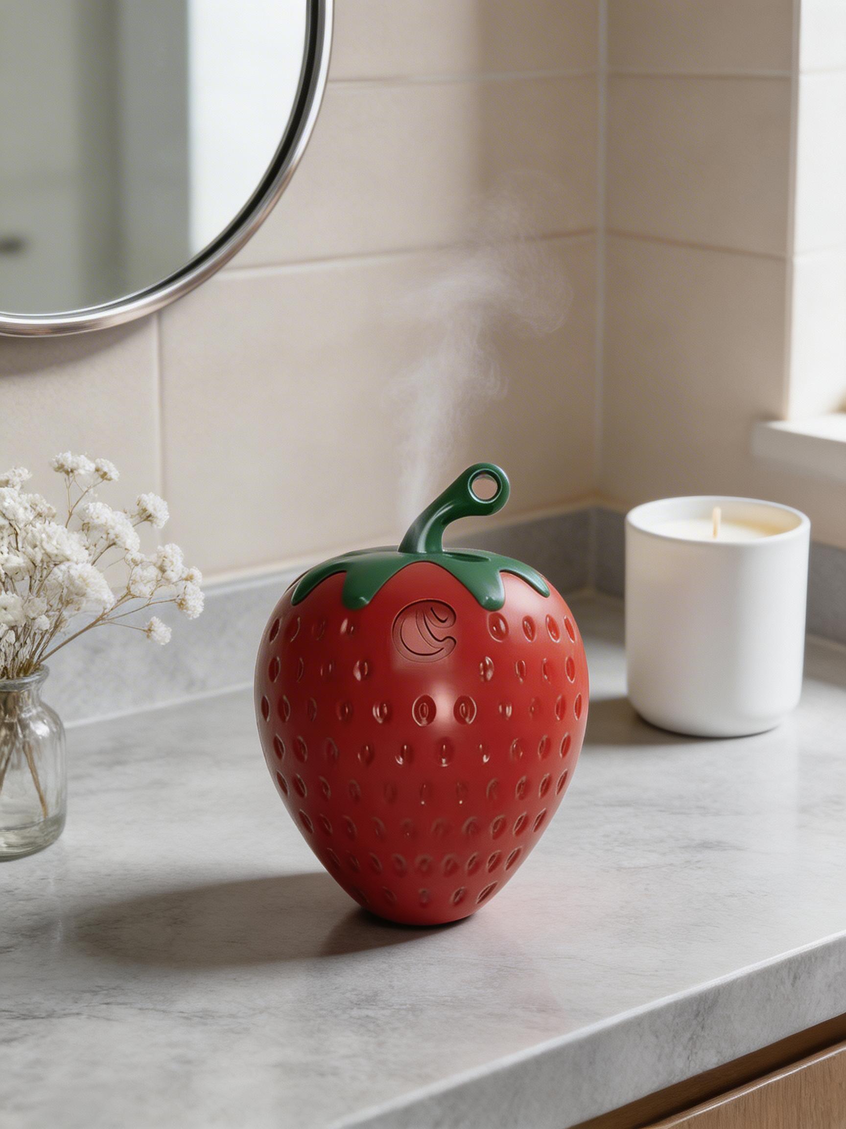 Red Strawberry Lighter | Refillable Butane Lighter (Gas Not Included)